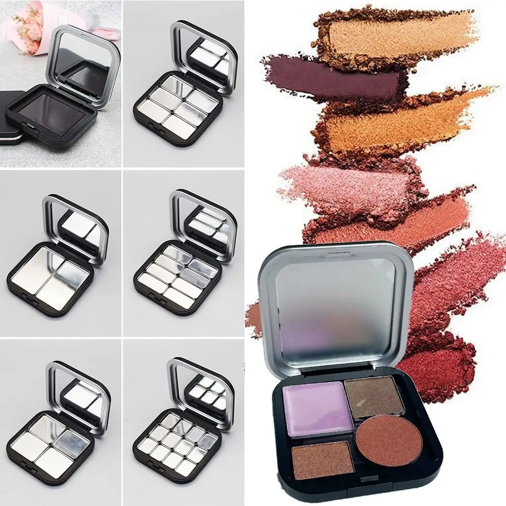 Tavolozza di ombretti fai-da-te multi-griglie vuota con tavolozza di trucco magnetico a specchio ABS abbinata da una stessa tavolozza di ombretti
