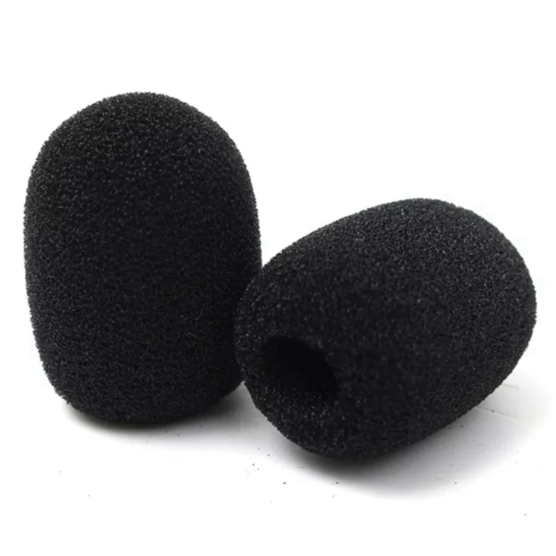 

1000Pcs Microphone Headset Grill Windshield Sponge Foam Black Mic Cover 30Mmx8mm