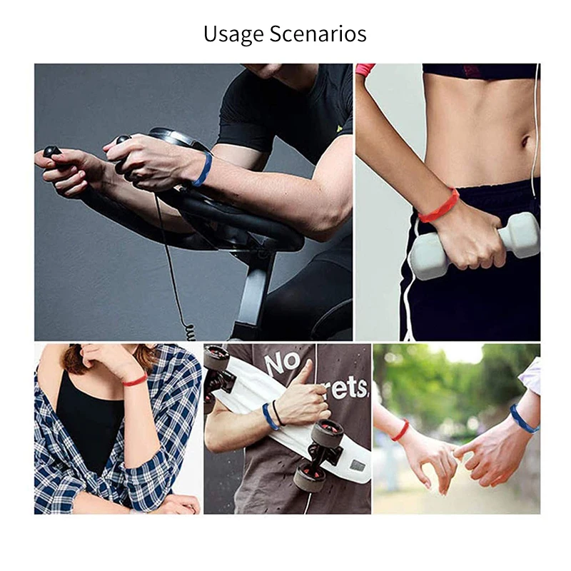 Wireless Anti-static Silicone Bracelet Men Women Fashion Waterproof Adjustable Basketball Anion Bracelet Wrist Strap Wristbands