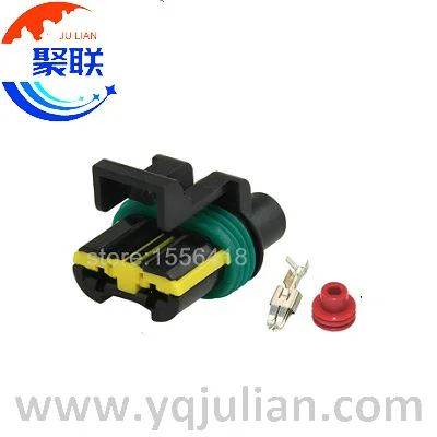 Auto 2pin plug 444230-1 waterproof wiring harness connector 444230 with terminals and seals