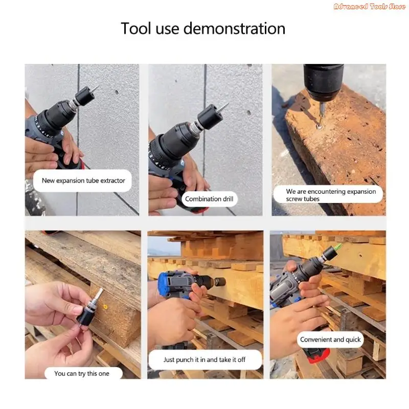 Damaged Screw Extractor for Efficiently Handling Stripped Screws and Broken Bolt W91B