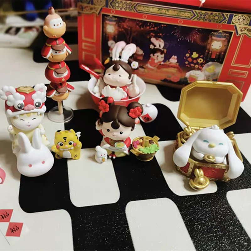 Forbidden Series Mkawaii New Year Baby Reunion Anime Blind Box Cultural Creation Of Theystery Box Figurine Cute Collection Gift