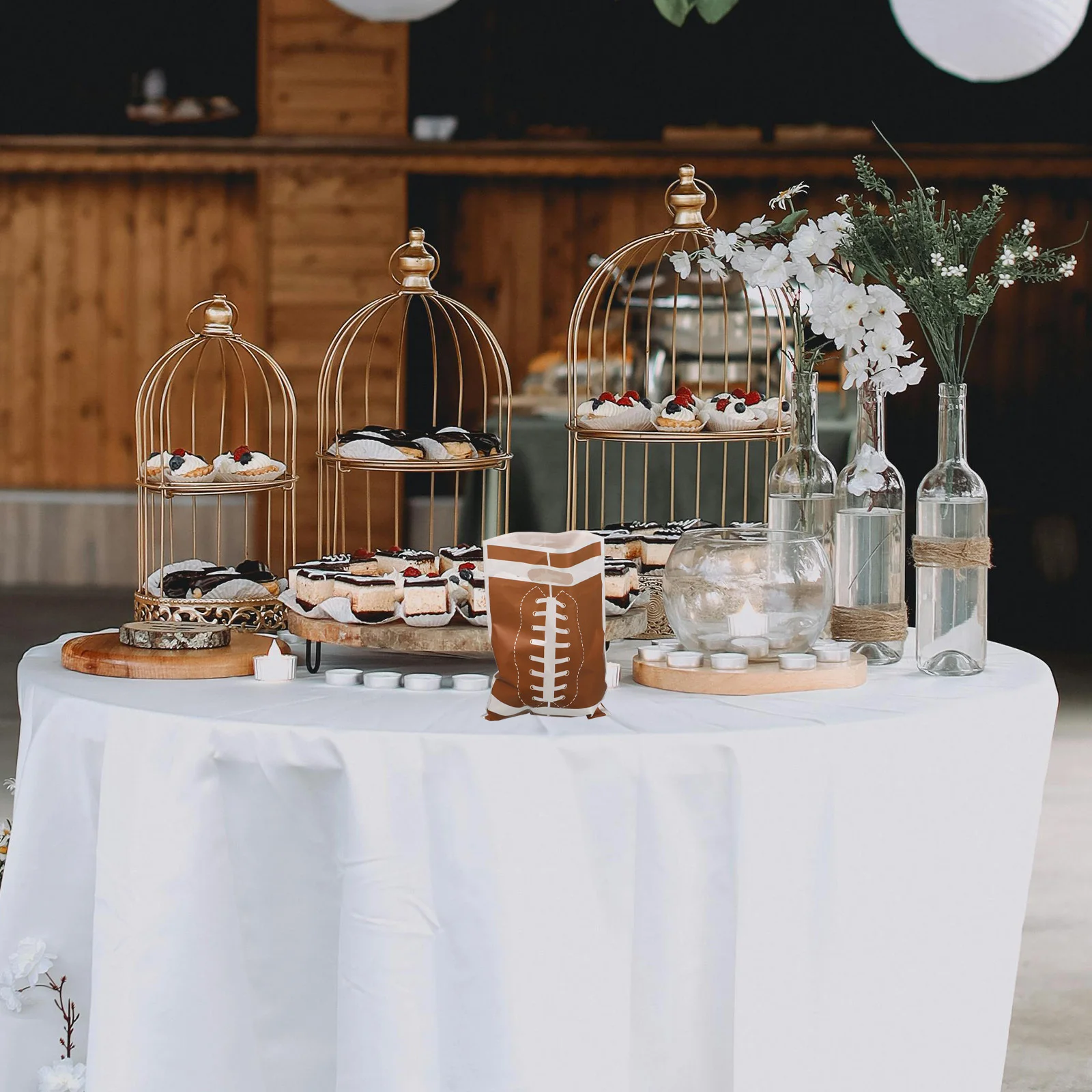 

50pcs Football Gift Bags Party Favors C y Plastic Goodie Birthday Team Soccer Rugby Sports Treat Bags Lightweight Durable