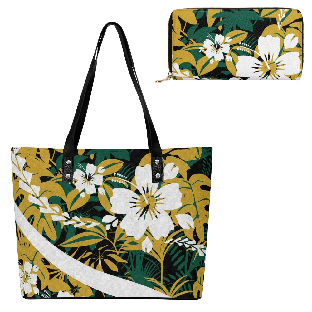 

Customized Pattern Combination Sets Of Interesting Wallets Polynesian Handbags Exquisite Women'S Bag Sets And Storage Bags