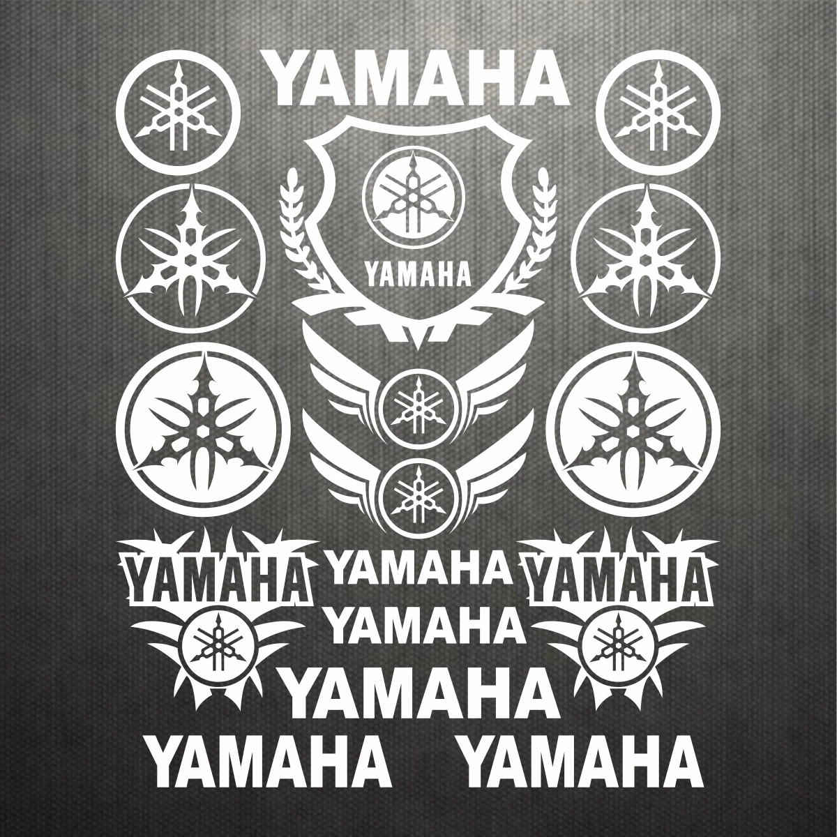 مجموعة ملصقات شعار الدراجة النارية من ياماها