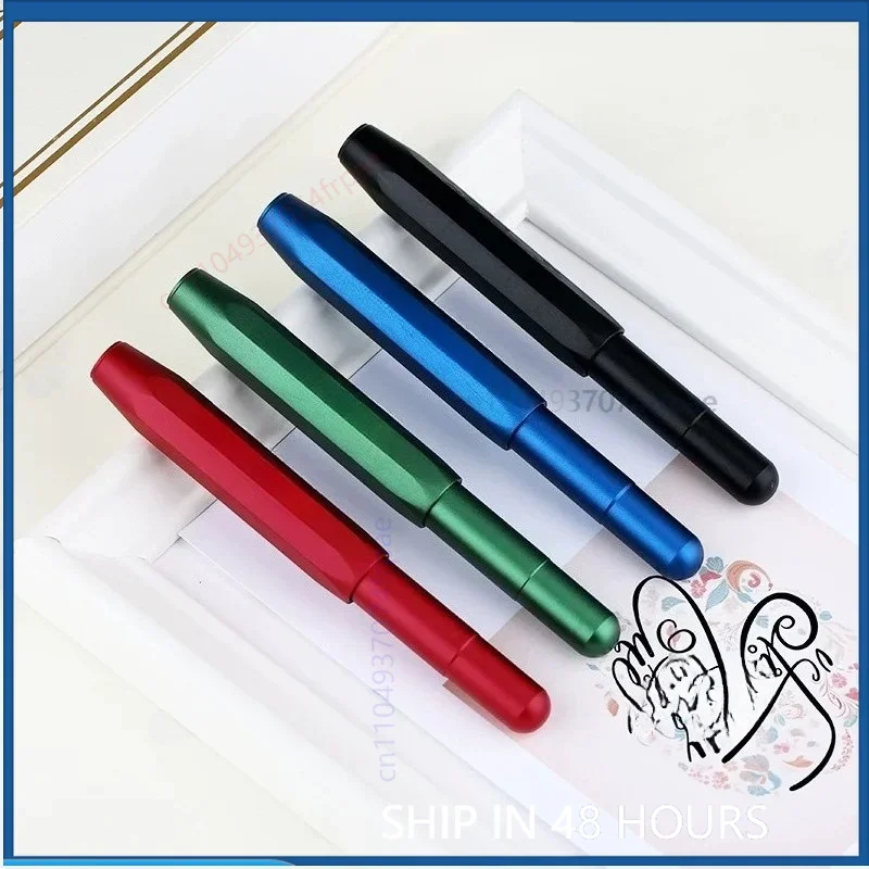 For Alpha Anodized Aluminum Light Fountain Pen Extra Fine Mini Art Nib Adult Student Calligraphy Practice Pen