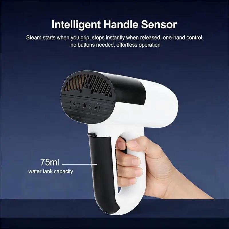 Travel Steamer For Clothes Clothes Press Machine With Strong Suction Dry Ironing Wrinkle Removal B-EU Plug-A54Q