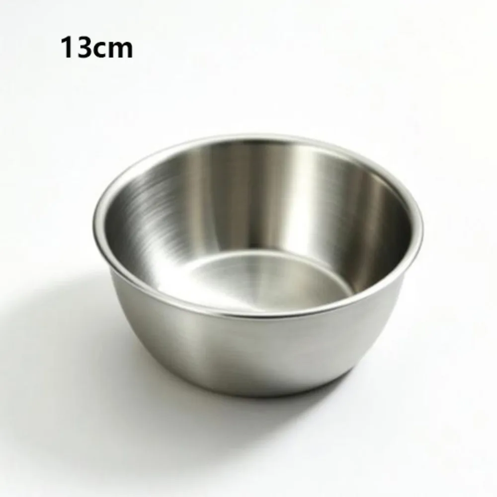 Stainless Steel Material Cooking Mixing Bowl Household with Scale Large Capacity Outdoor Camping Bowl Gold/Silver Portable