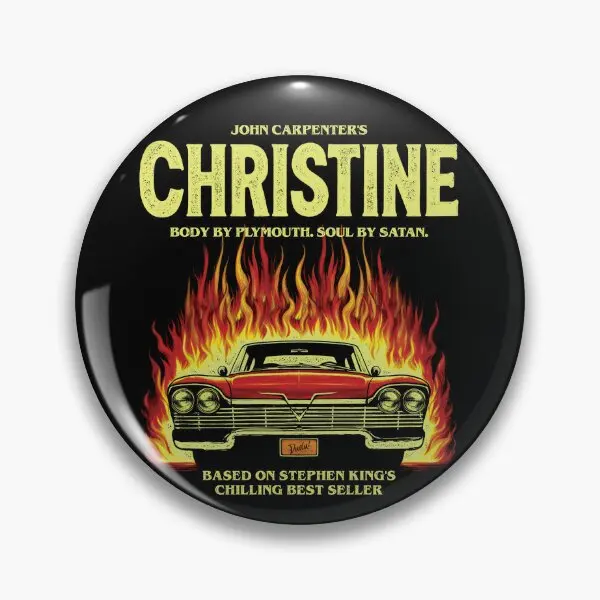 Stephen King Christine  Soft Button Pin Jewelry Brooch Hat Metal Lover Women Collar Decor Fashion Gift Clothes Cute Badge