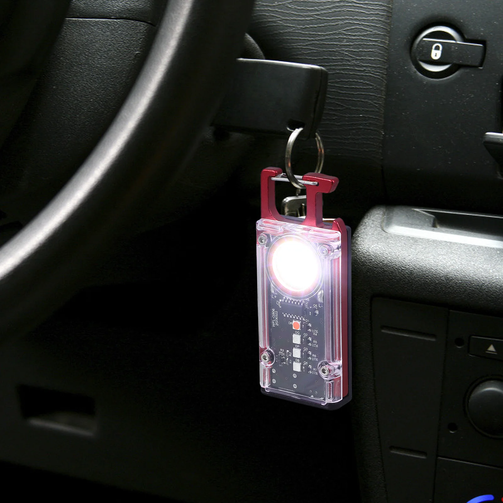 

1Set Keychain Flashlight Portable Mini Rechargeable LED Pocket Light Magnetic Compact Flashlight for Outdoor Camping Emergency