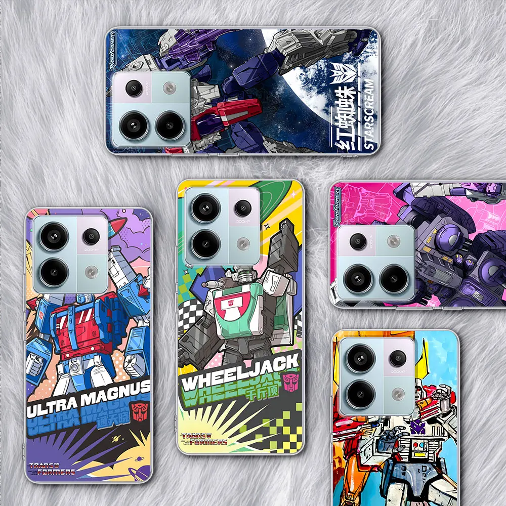 Autobot Transformers Phone Case for Xiaomi Redmi 9 12 6 9A 9i 10 6A 9T 9C 10A 10C 12C 7 7A 8 S2 Y2 8A 10X Soft Transparent Cover