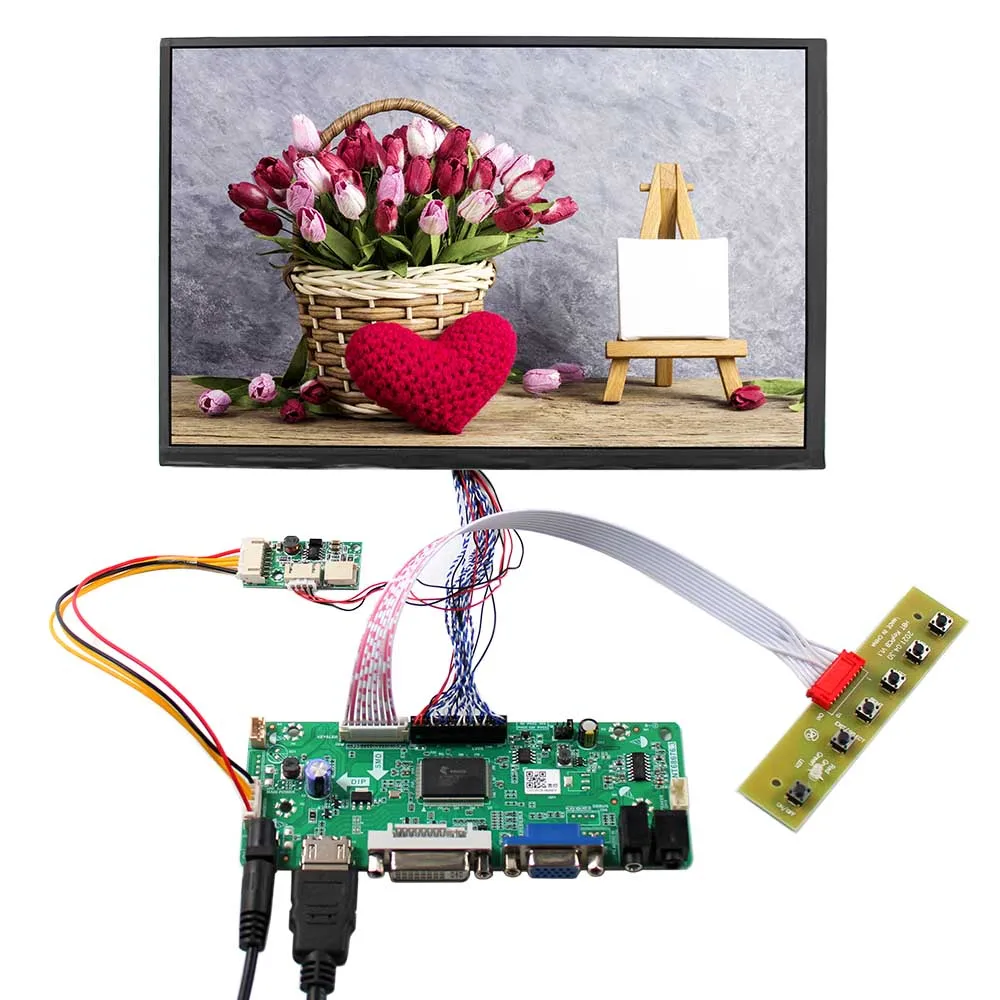 

10.1" 1920X1200 VS101WUM IPS LCD Screen HDM-I DVI VGA Audio LVDs Controller Board