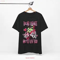 Dead Things Need Love Too T Shirt Emo Scene Style Broken Animals Y2K Punk Fashion long or short sleeves