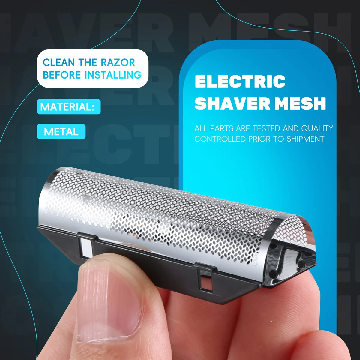 Taglierina di ricambio per rasoio elettrico da uomo lamina esterna per Panasonic ES9943C ES318 ES329 ES338 365 sostituzione rasoio da uomo