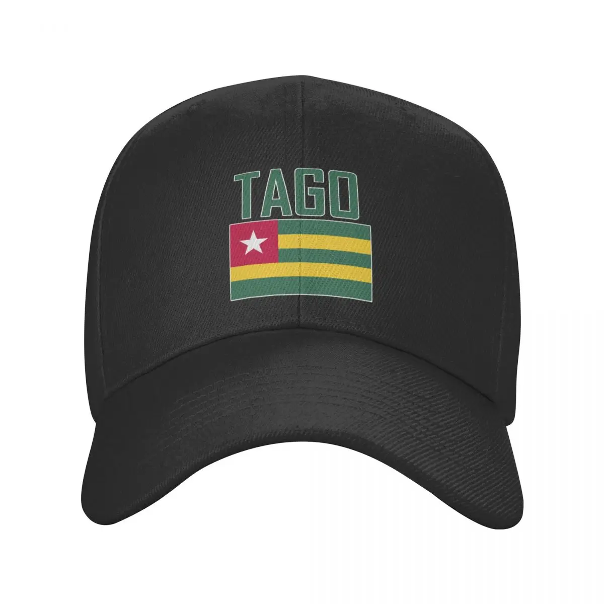 

TAGO Name With Flag Sun Baseball Cap Breathable Adjustable Men Women Outdoor Soccer Hat For Gift