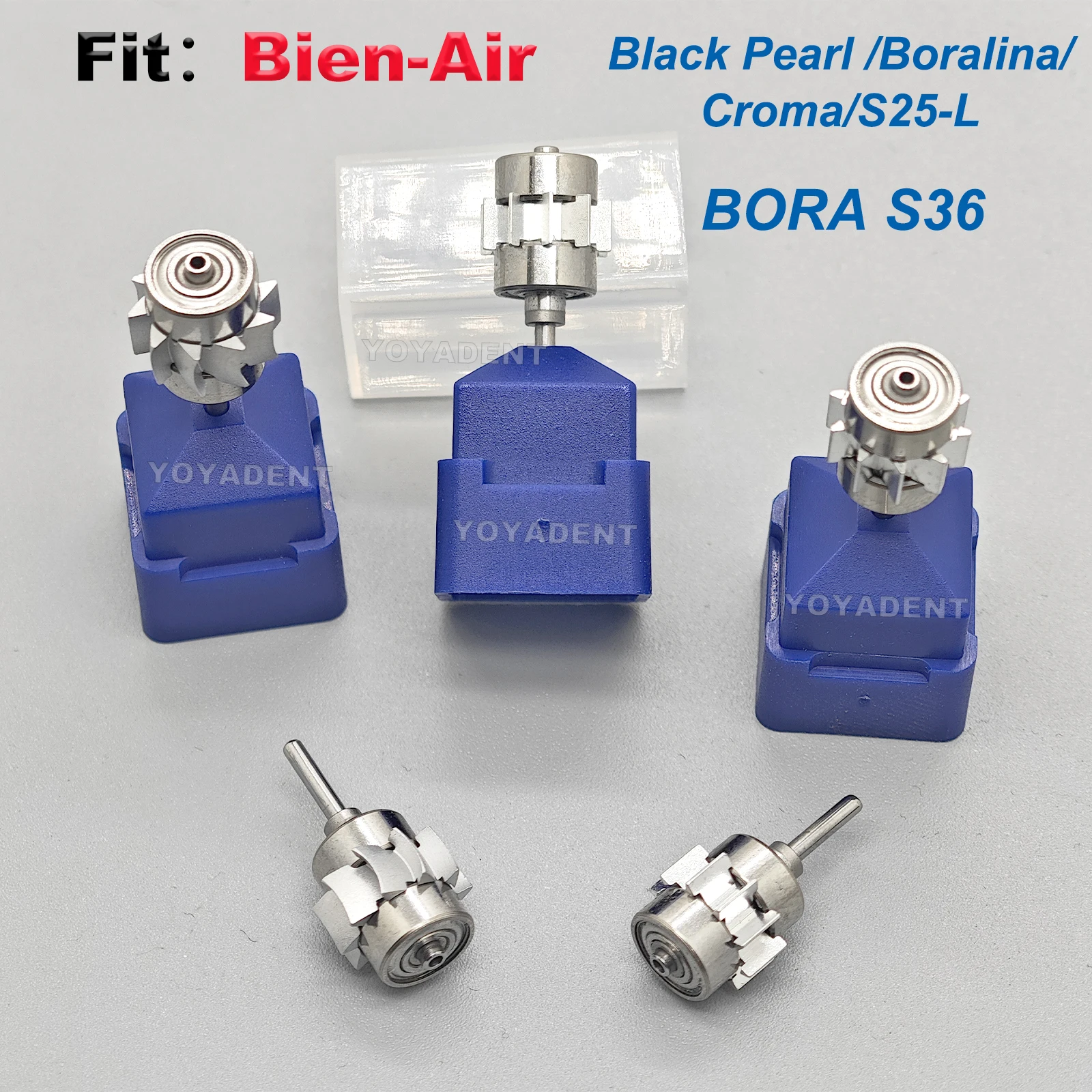 

For Dental Bien Air Black Pearl /Boralina/ Croma/S25-L/BORA S36 High Speed Handpiece Turbine Cartridge Air Rotor