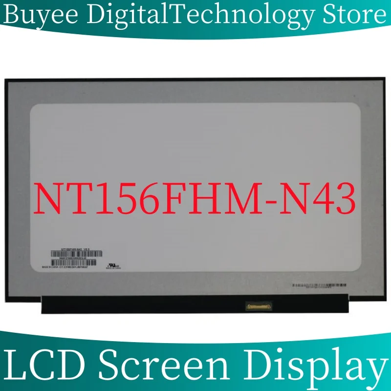 

Original NT156FHM-N43 IPS LCD Screen Panel For NT156FHM N43 Laptop 15.6" FHD 1920X1080 LED Display Replacement