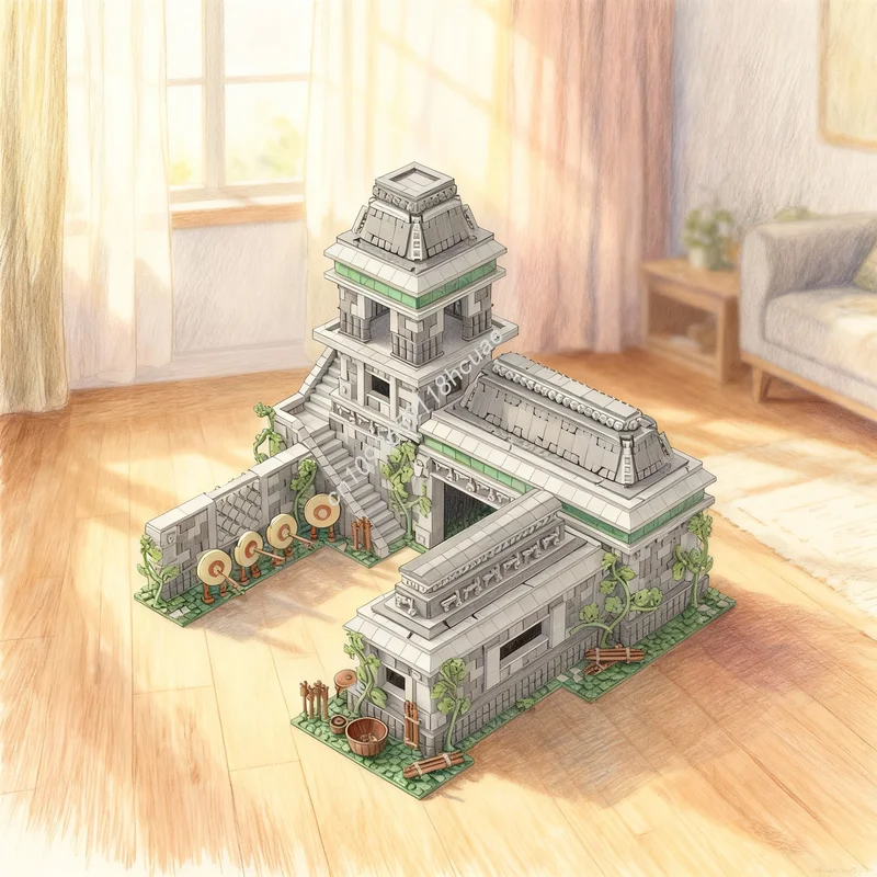 

4843 деталей MOC Age of Empires: Лукострельная площадка, модель для сборки, конструктор, игрушка, рождественский подарок, идея для творчества, сделай сам