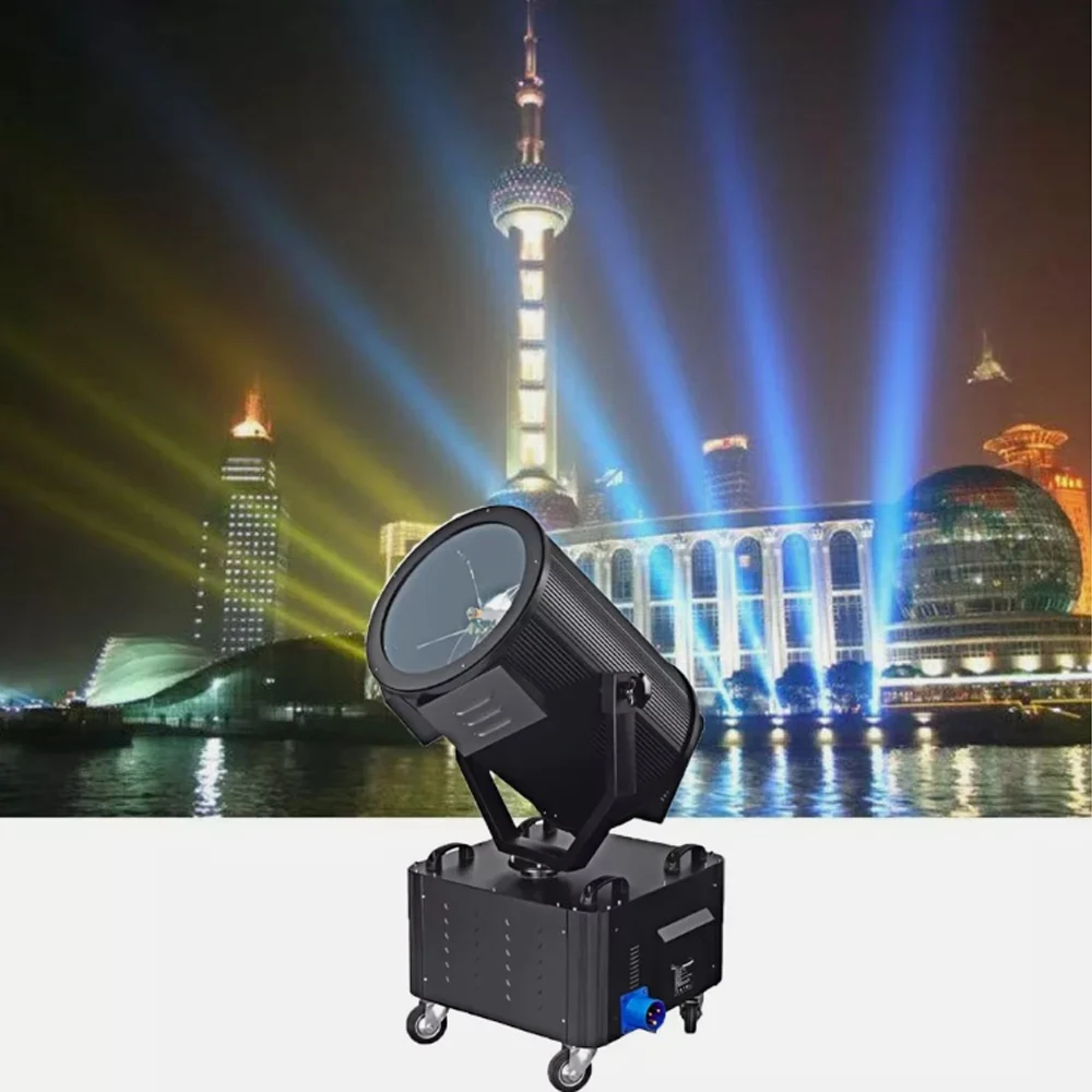 Outdoor 4KW 1KW Search Light Beam Tracker Light City Sky Woodcase Pack for Bridge Building Shop ADS.