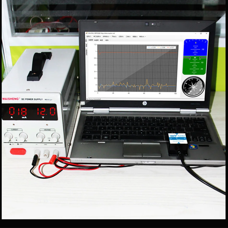 Imagem -06 - Atitude Sensor Acelerômetro Bmi160 Giroscópio Campo Magnético Rm3100 Pressão de ar Hwt901b 232 485 Ttl Pode Hwt901b 10-axis