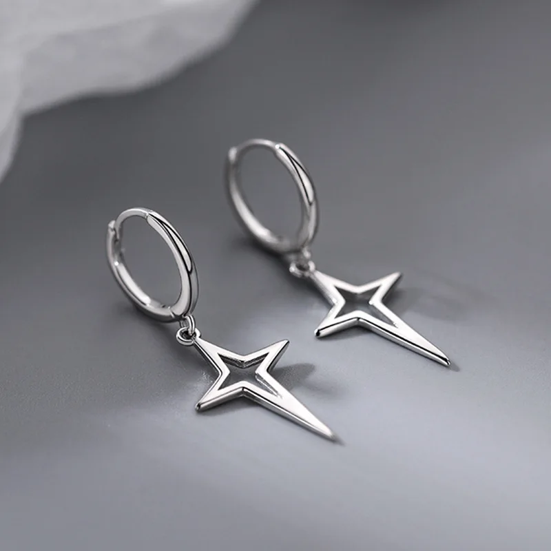 1-10Pairs Star Irregular Cute Woman's Stainless Steel Dangling Drop Earrings for Man Romantic Y2K Surge Jewelry Daily Party New