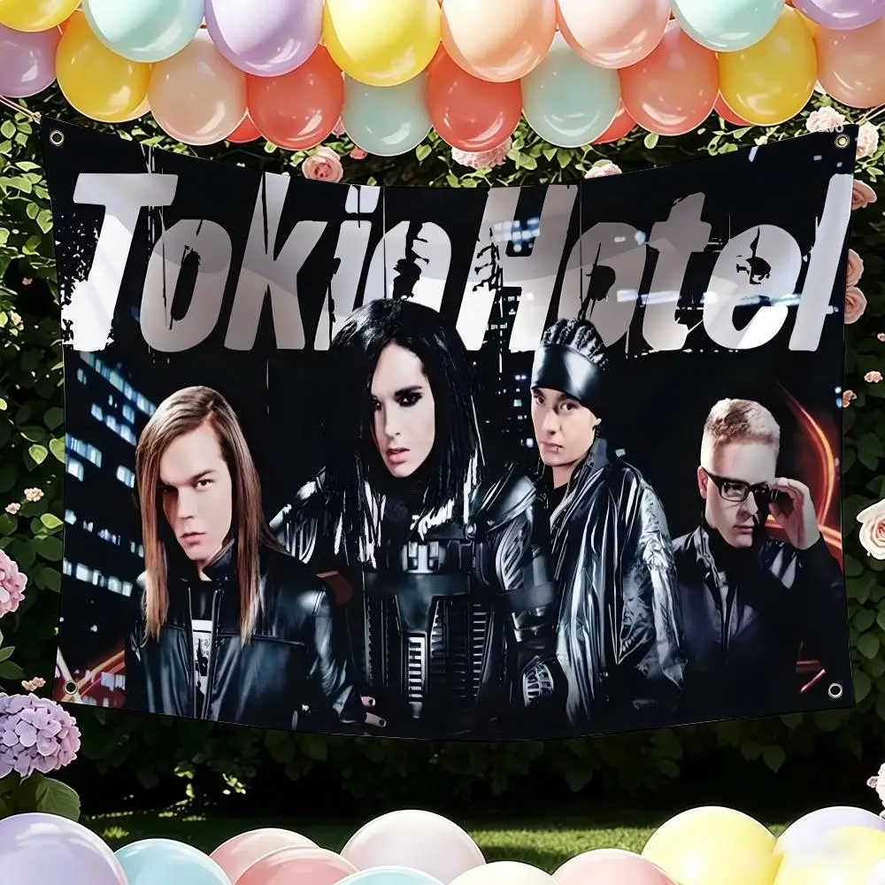 T-tokio Hotel Singer Band Flags Flag Suitable For Party Club Outdoor Interior Wall Art Decoration Banner Gift