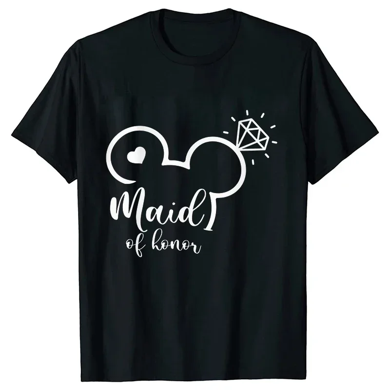 Team Bride To Be Bridesmaid T-shirt Matron of Honor Girls Bachelorette Hen Party Blouses Tops Woman Bridal Wedding EVJF Tees