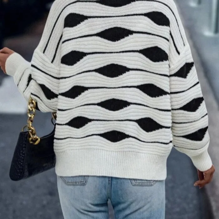 Suéter Cárdigan Nuevo de Otoño Invierno con Cuello Redondo y un Solo Botón, Estilo Urbano, Hoado, de Manga Larga, Tejido de...