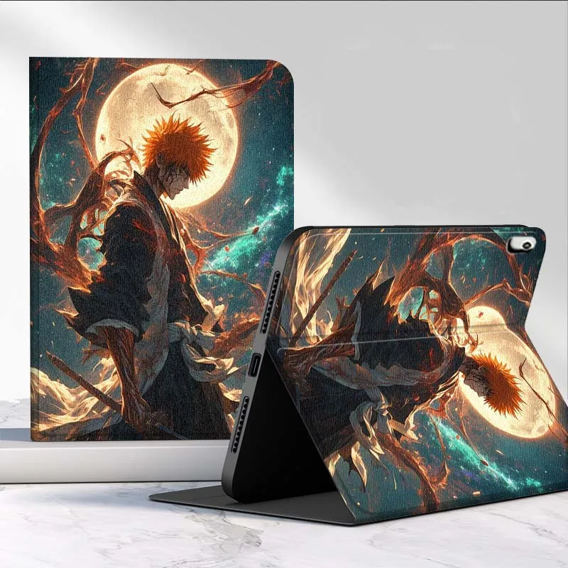 أنيمي B-Bleach لسامسونج غالاكسي تبويب S11 S10 S9 S8 S7 S6 A11 A9 A8 A7 10.5 10.4 لايت FE زائد بوصة اللوحي