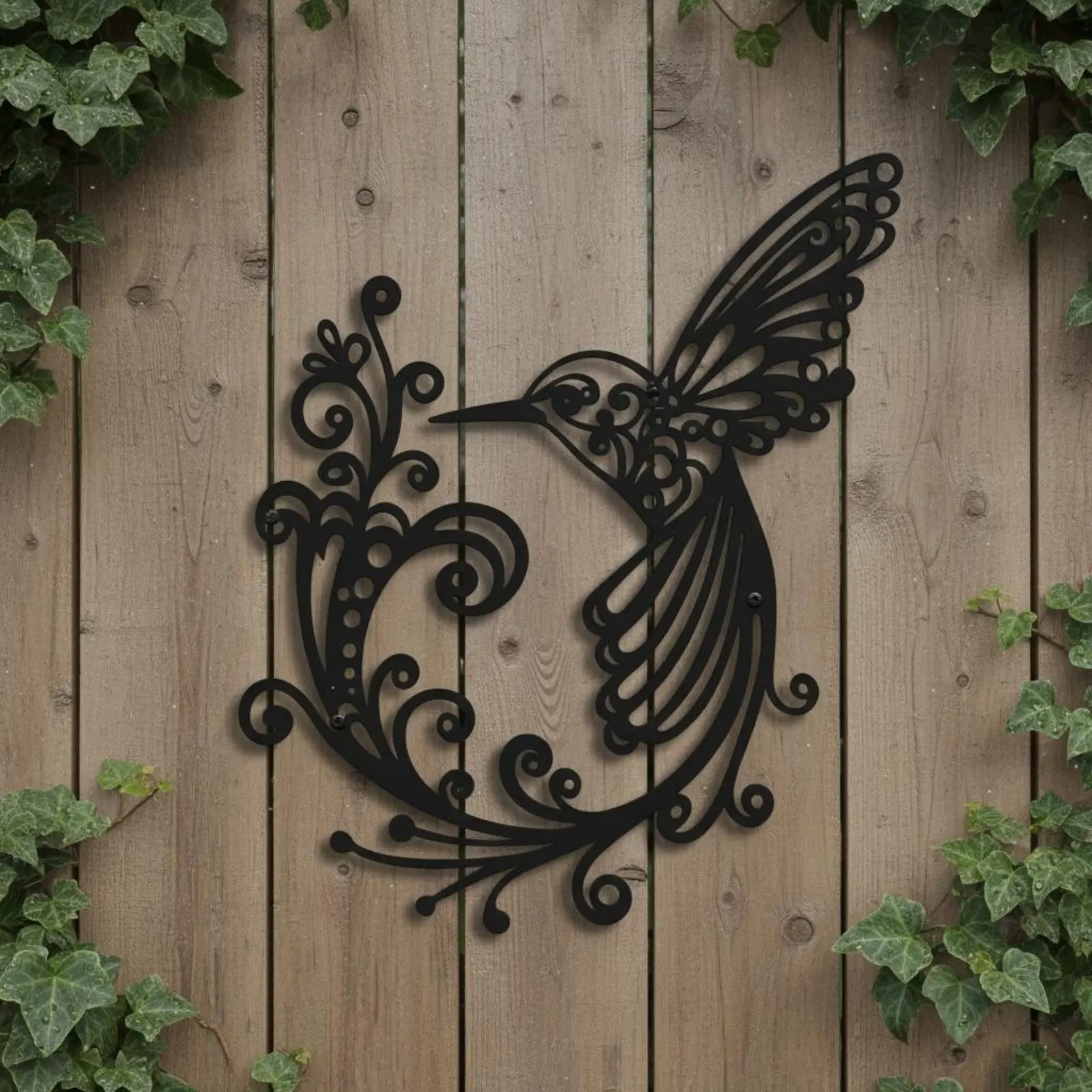 

Hummingbird Outline Decor Rustproof Hummingbird Wall Art Metal Bird Wall Decor Long-Lasting Home Decoration Nature Inspired