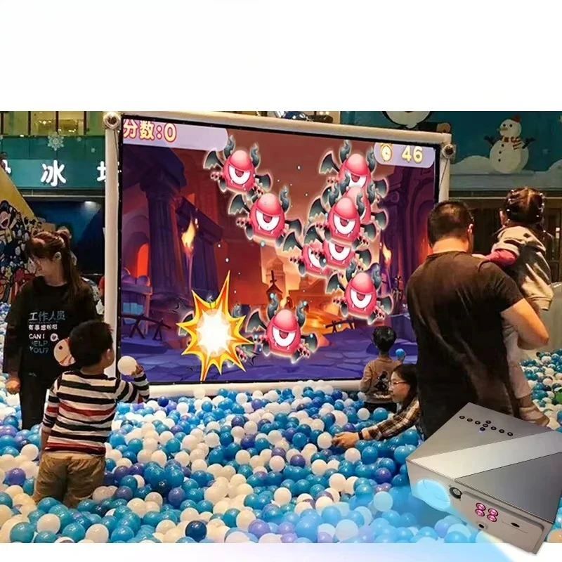 3D immersive room holographic all-in-one interactive auented reality wall/floor projection game
