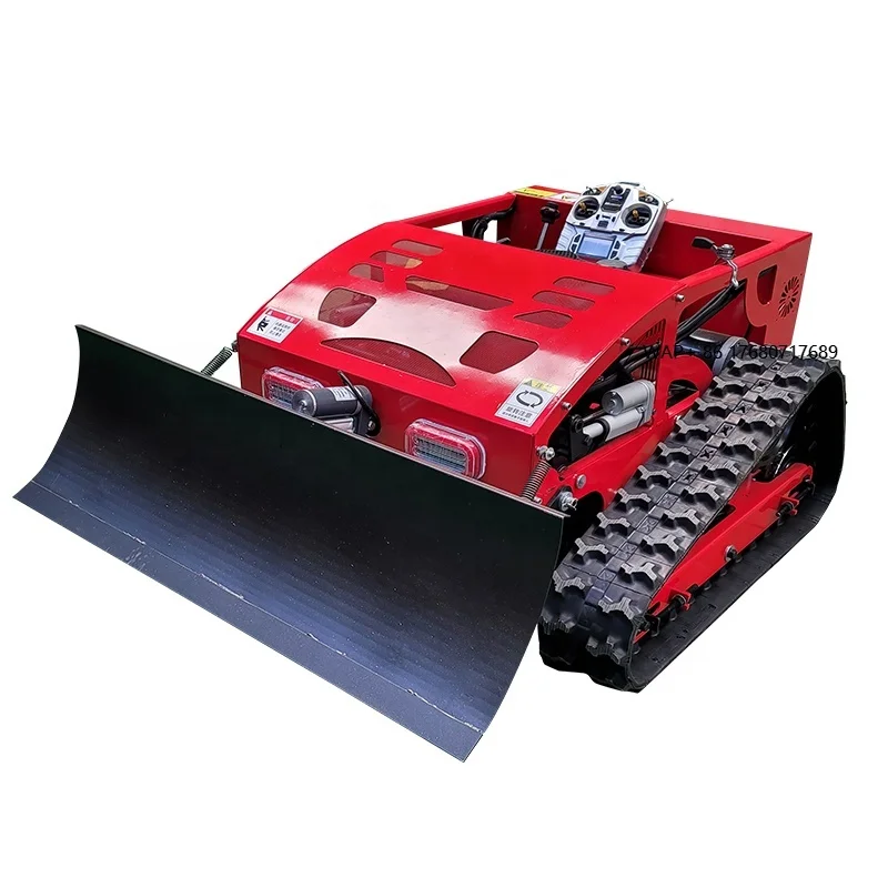 Home Garden Use 7.5 Crawler Remote Control Snow Blade Lawn Mower Automatic Robot Grass Cutting Machine Snow Plow Shovel