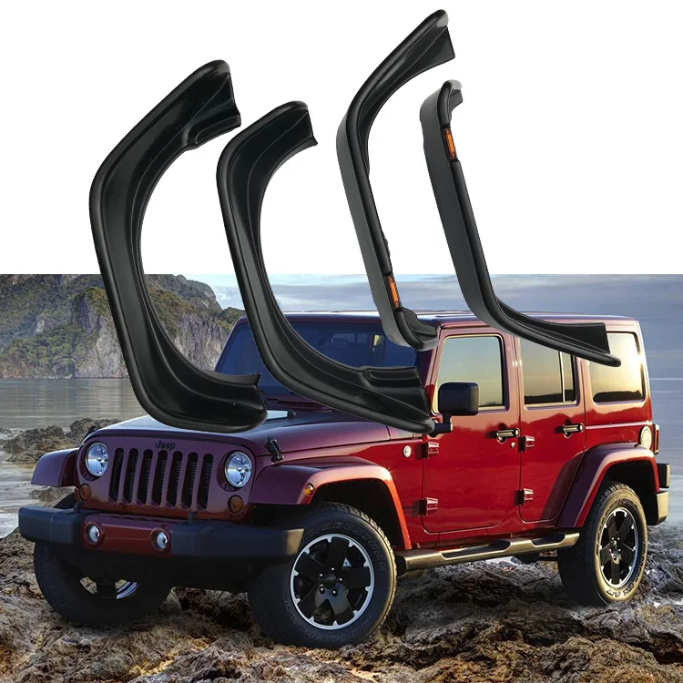 4x4 Autozubehör FENDER FLARES für Jeep Wrangler JK Pajero Jimny Navara C-HR Ford Ranger Land Cruiser Prado Hilux Vigo Revo