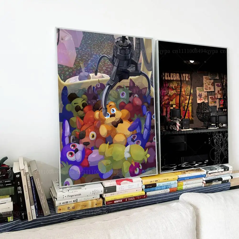 F-FNAF F-Five Nights At Freddys Poster Gift for Men Women Wall Decor for Living Room  Bedroom Office UNFRAMED Wall Art