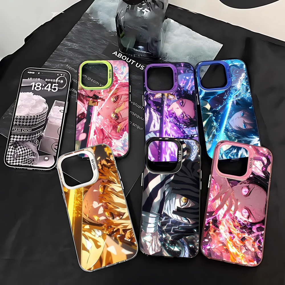 أنيمي شيطان القاتل عيون جراب هاتف ممن لهم Realme 15 14 13 12 11 10 9i 8 8i C75 C65 C63 C55 C53 C35 C33 C20 C21Y C15 21 Pro Plus 5G