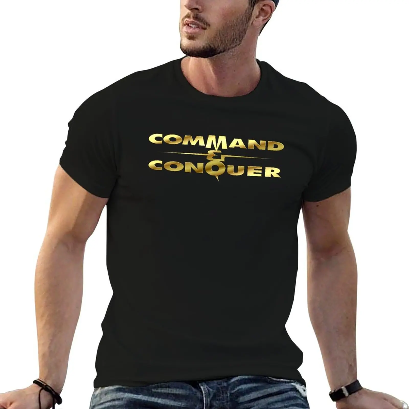 T-shirt décontracté à manches courtes Command-And-Conquer-64-N64-Retro-Video-Game