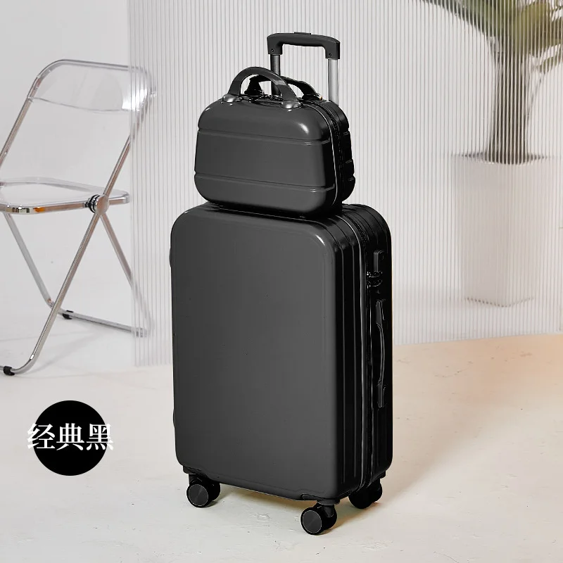 Women Pink White Travel Suitcase Carry On Spinner Rolling Luggage Hard Trolley Case Koffer Set 20\