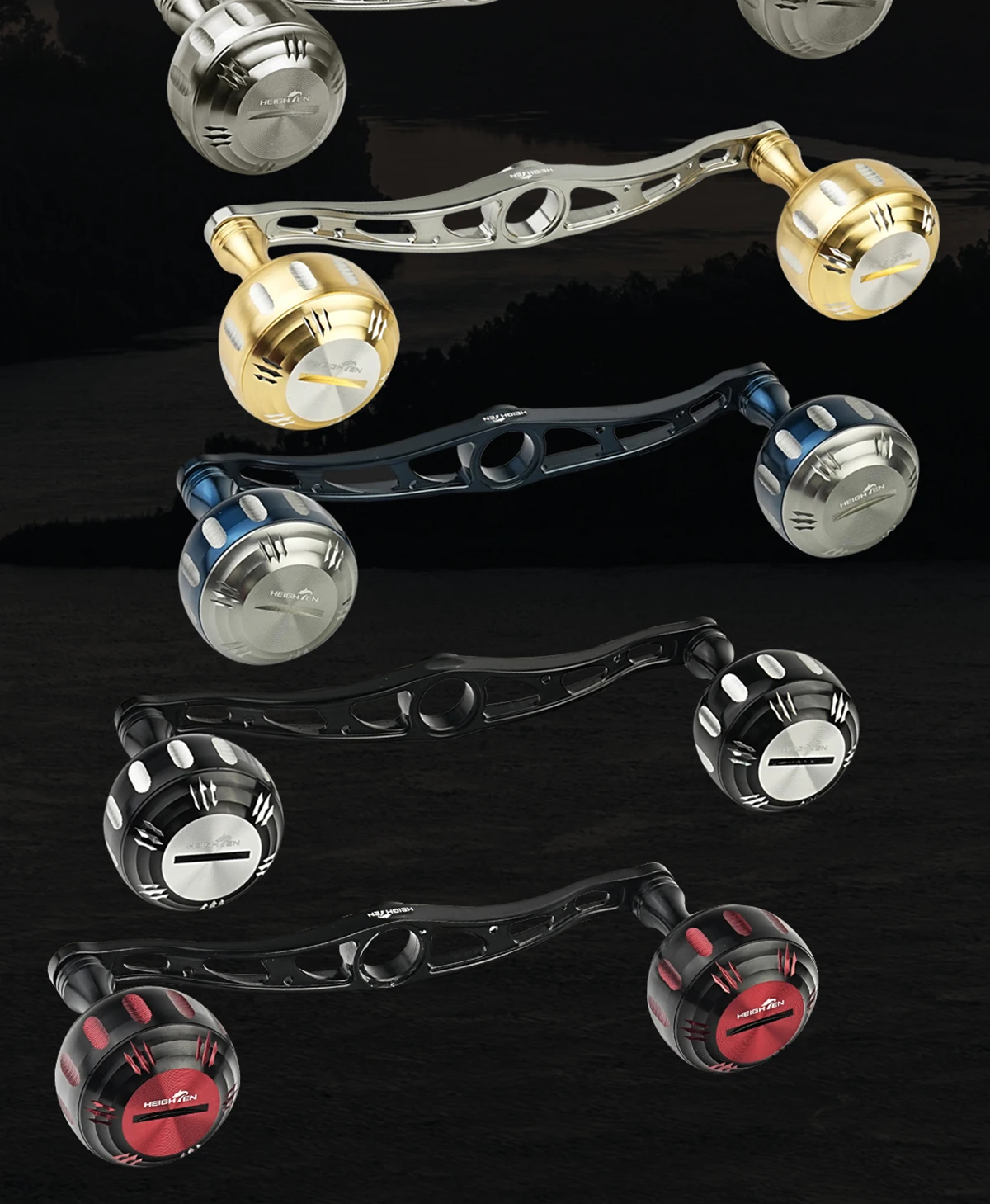 HEIGHTEN 130mm Axle Distance 35mm Knob - Double Handle Modification Accessories