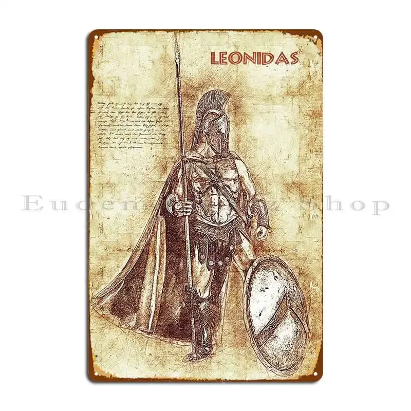 Leonidas Metal Sign Plaques Club Vintage Cinema Create Tin Sign Poster