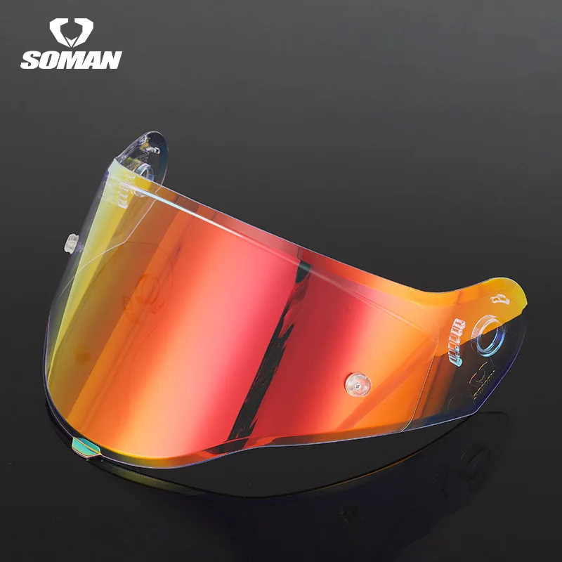SOMAN Motorcycle Helmet Lens for SM965 Helmet High Definition Windproof Anti-glare Safety Helmet Visors Viceras Para Casco