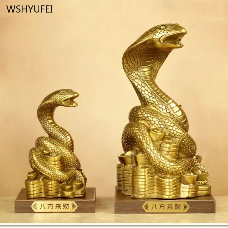 زخرفة الأبراج المعدنية الثعبان ، ملحقات الديكورات المنزلية ، Ruyi Fu ، شجرة المابل المكتبية ، 1 * * #6