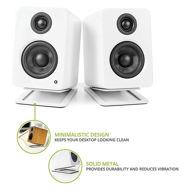 2Pack Tilted Computer Bookshelf Speaker Holder for MR4 MR3 MR3BT Studio Monitors Risers Desk Stand for Eris E3.5-A55K