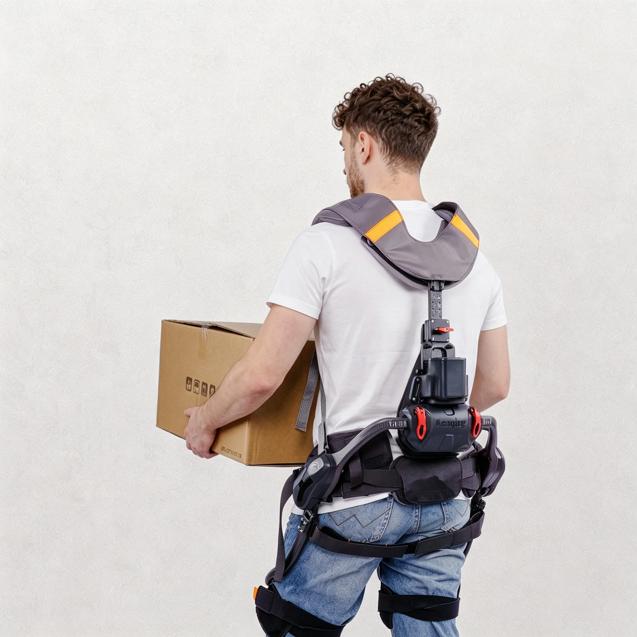 Y20 Wearable Waist Lifting Exoskeleton 20 Kg Support Carbon Fiber Lightweight For Industrial Work
