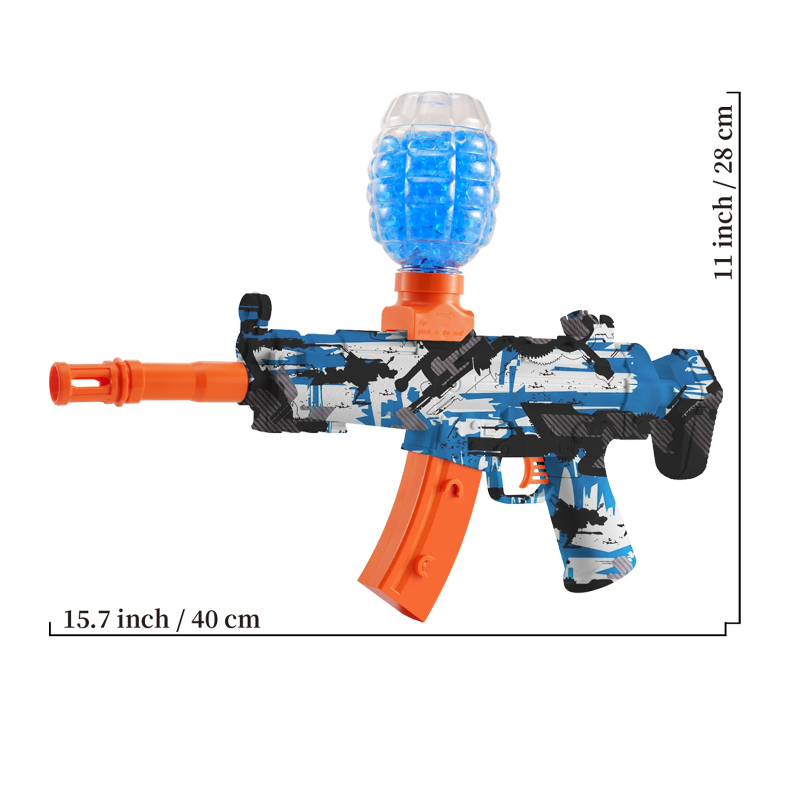 MP5 automatische gelballen pistool speelgoed, hoge snelheid elektrische waterkogels blaster, perfect voor buitenopnamespel, verjaardagscadeaus