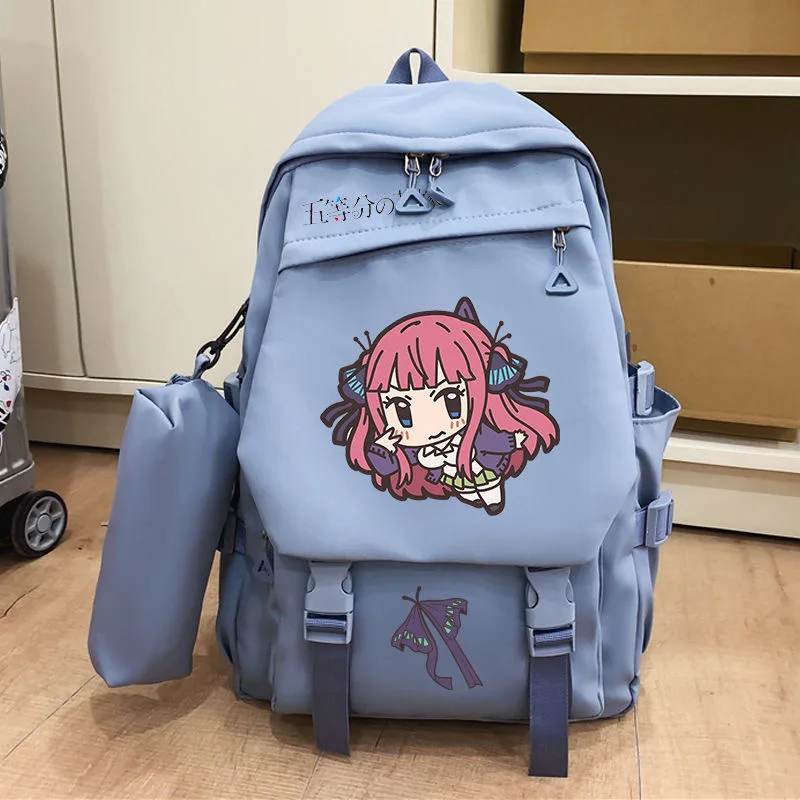The Quintessential Quintuplets Backpack Nakano Miku Nino Ichika Itsuki Yotsuba Cartoon print Student Large Capacity School Bag
