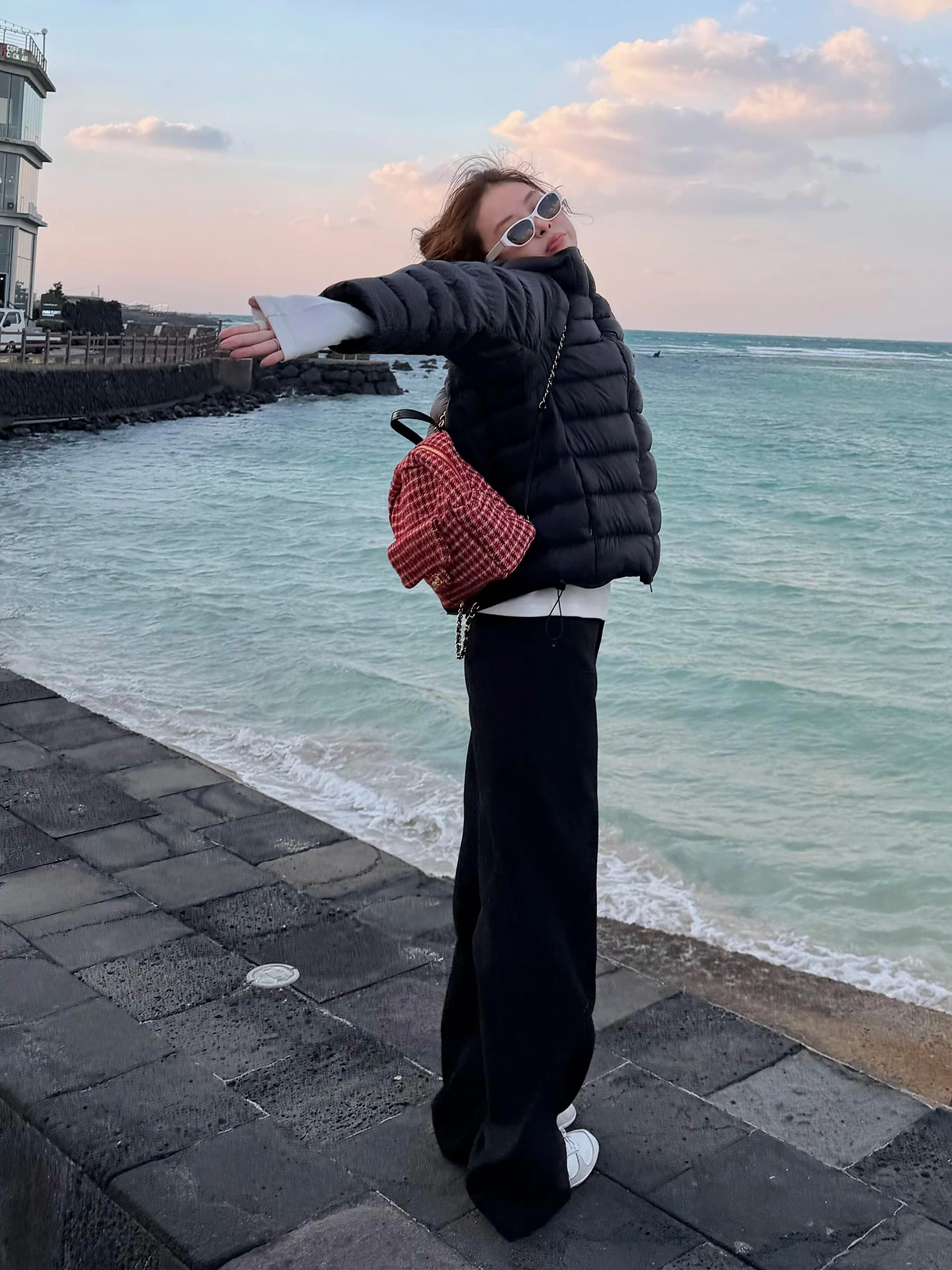 

Bla Casual Wide Leg Thiened Autumn Winter New Sle Women's Suit Pants Slimming Long Trousers Comfortable Straight Cut