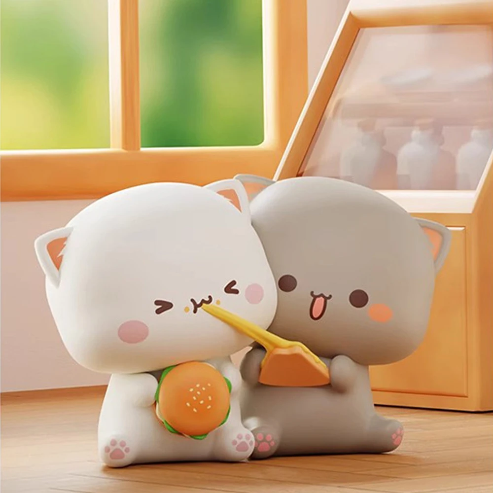 

Mystery Blind Box Mitao Cat with Love Series 4 Toys Figures Action Surprise Box Cute Doll Model Ornament Toys Gift for Friend