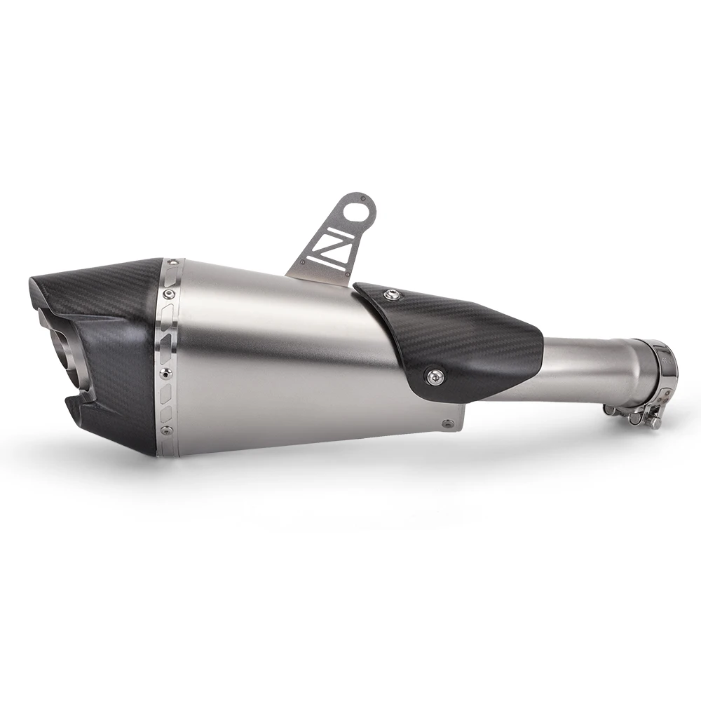 for ZX4R, ZX4RR, AT2 Motorcycle Exhaust Tail Tube Kit Slip On Line Escape Muffler With DB Killer