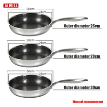Stainless Steel Nonstick Frying Pan #4