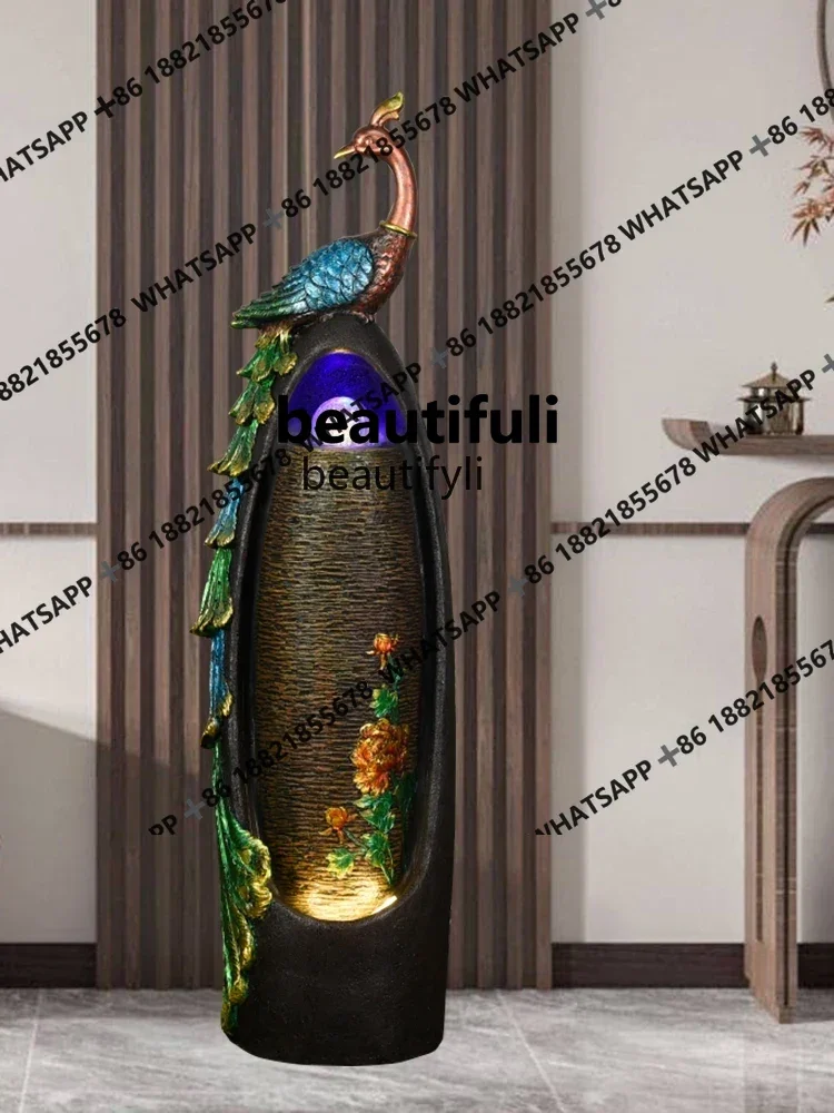 Fengshui Ball Living Room Entrance Waterscape Decoration Indoor Fountain Floor Circulating Water Decoration